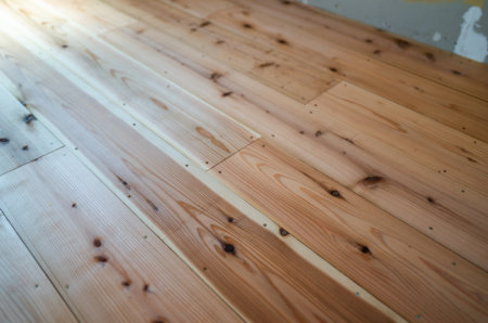 床材に使えそうな杉板を使って激安で無垢フローリングを実現できた